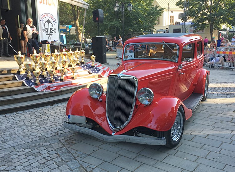 American Car Show den årliga bilutställningen i juli Norrtälje-2019