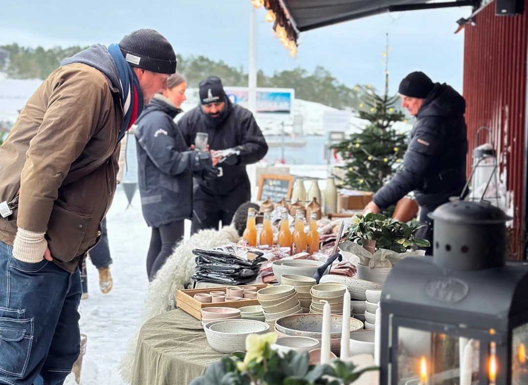 Julmarknad på Sandhamn